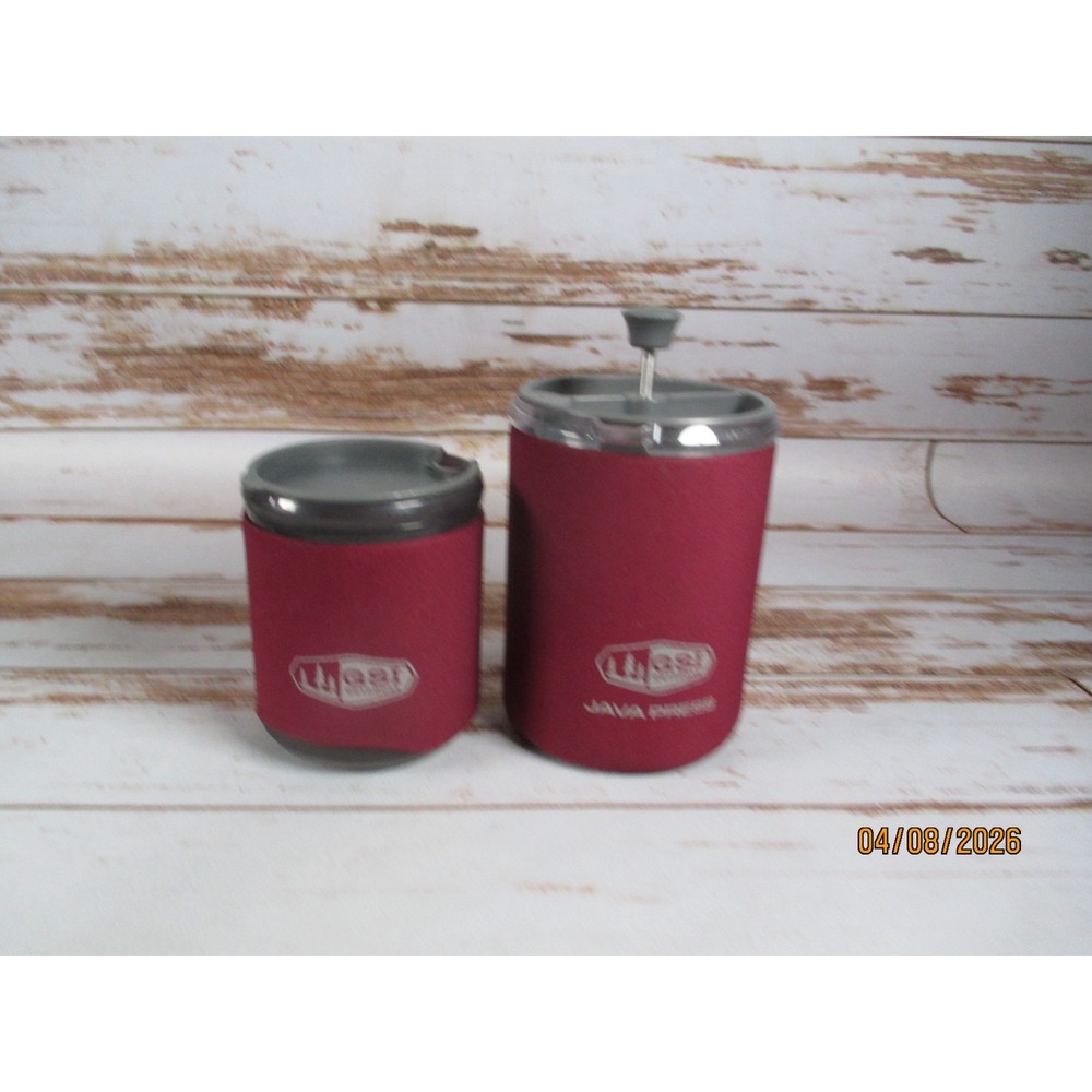 GSI Outdoors Personal JavaPress 10 oz French Press Coffee Maker Cup Red Used